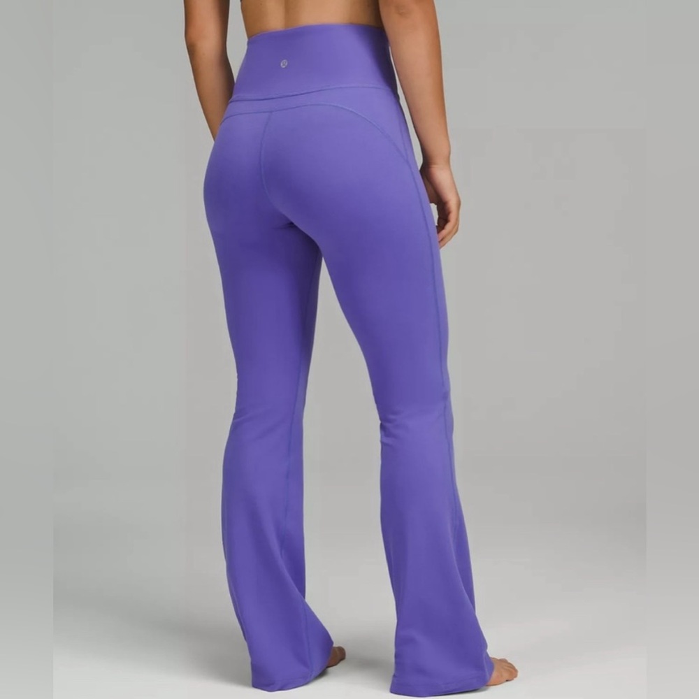 Lulu Lemon Purple High Rise Groove Flare Pant Size 4